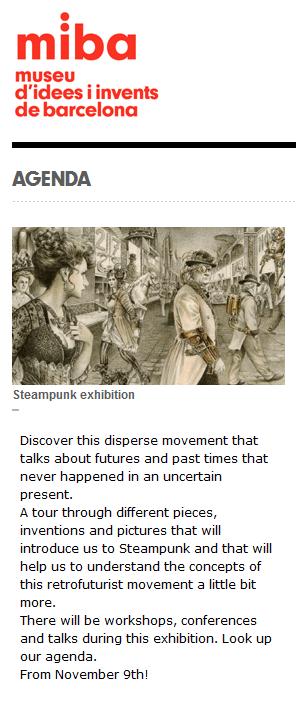 MIBA - Steampunk Exhibition Spain 2012