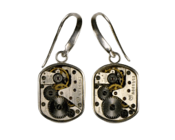 Beta Earrings | 'Tempus Fugit Series' | Machinarium Collection by Decimononic
