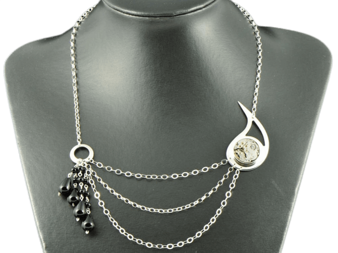 Mechanical Paisley Necklace | 'Raj Series' | Machinarium Collection by Decimononic