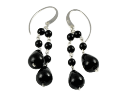 Onyx Tears Earrings | Machinarium Collection by Decimononic