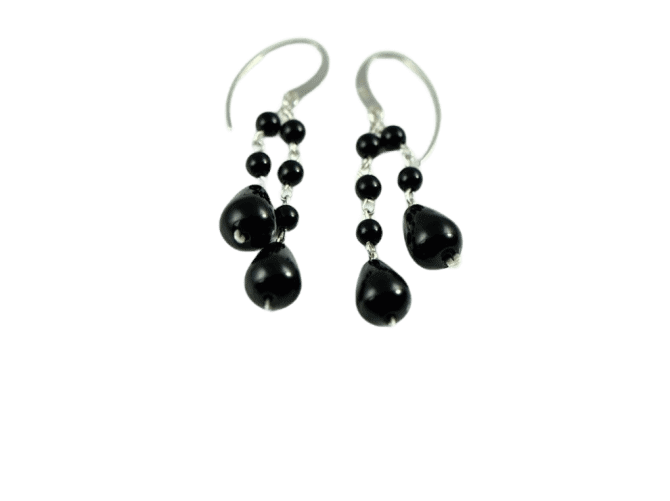 Onyx Tears Earrings | Machinarium Collection by Decimononic - Image 3