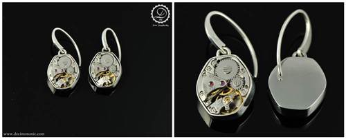 Gamma Earrings | Steampunk earrings by Decimononi</a srcset=