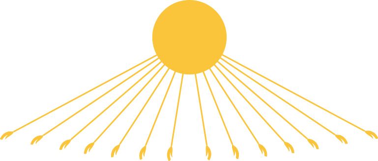 Egypt - Rays of light bas-relief