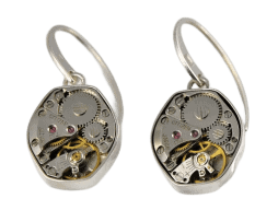 Gamma Earrings | 'Tempus Fugit Series' | Machinarium Collection by Decimononic
