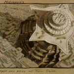 Metropolis - Turm Babel gouache on cardboard - Erich Kettelhut