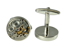 Alpha cufflinks | 'Tempus Fugit Series' | Machinarium Collection by Decimononic