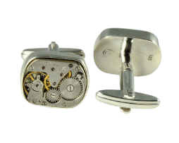 Beta cufflinks | 'Tempus Fugit Series' | Machinarium Collection by Decimononic