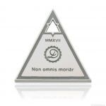 Non Omnis Moriar - Sterling silver planchette pendant by Decimononic