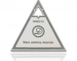 Non Omnis Moriar - Sterling silver planchette pendant by Decimononic