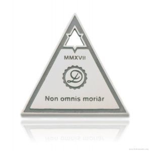 Non Omnis Moriar - Sterling silver planchette pendant by Decimononic